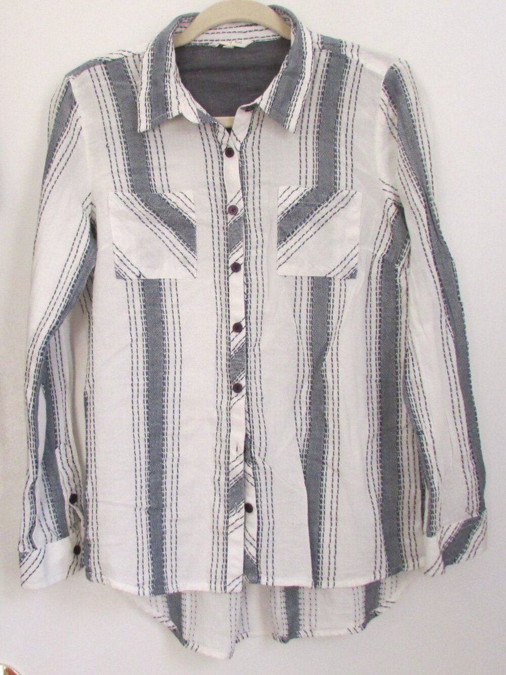 Krazy Kat Striped Button Down